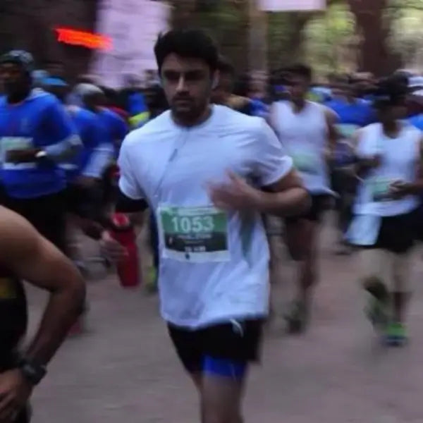 Chanakya Shah, Founder of UP&RUN running a 10km in Matheran..