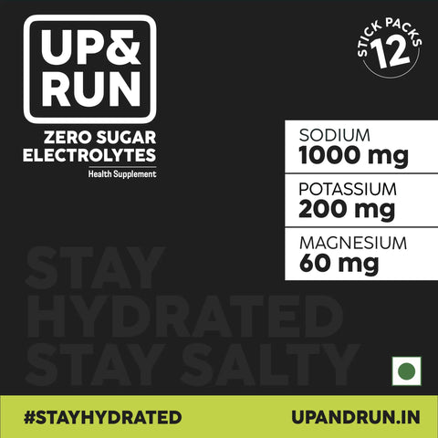 UP&RUN Zero Sugar Electrolytes - Front Packaging 5